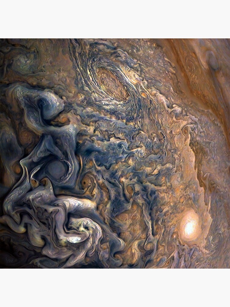 Swirling Clouds of Planet Jupiter Close Up from Juno Cam by allhistory