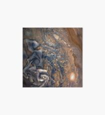 Swirling Clouds of Planet Jupiter Close Up from Juno Cam Art Board