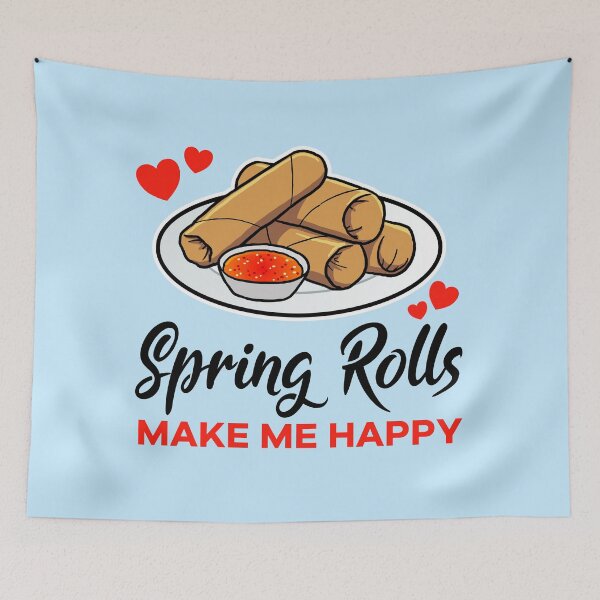 Item preview, Spring Rolls make me happy designed and sold by jonmlam.