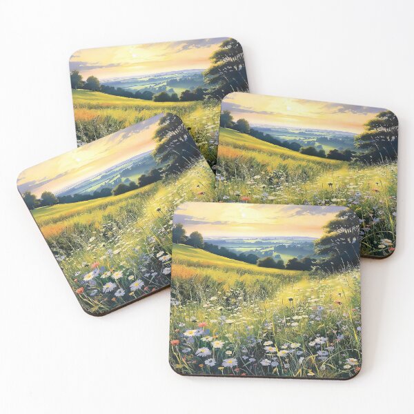Item preview, Radiant Blossoms: Capturing the Beauty of Sunlit Fields designed and sold by TheMachineMind.