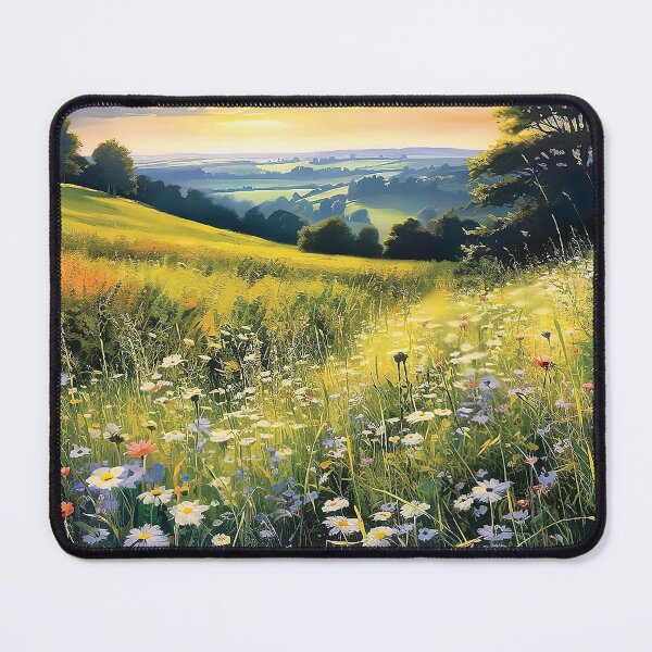 Item preview, Radiant Blossoms: Capturing the Beauty of Sunlit Fields designed and sold by TheMachineMind.