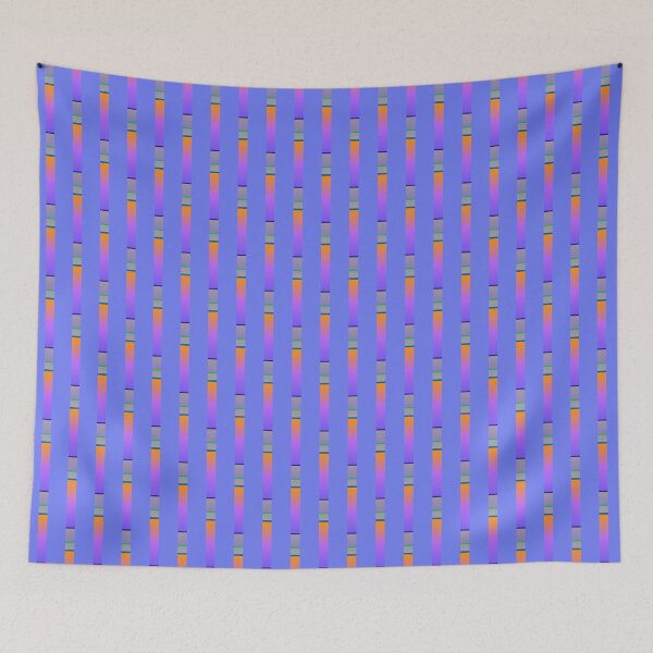 Item preview, Modern blue violet orange stylish pattern | Creative original geometric lines designed and sold by lausn.