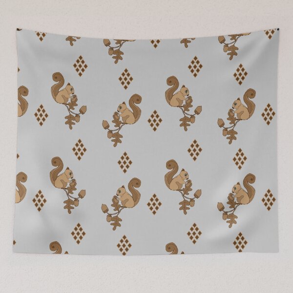 Item preview, squirrels in the forest designed and sold by Flora Rose Design.