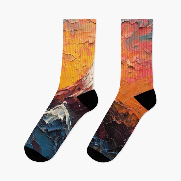 Item preview, Mountain artistic sense texture impasto brush strokes abstract decorative painting 01 designed and sold by UnaWu533.