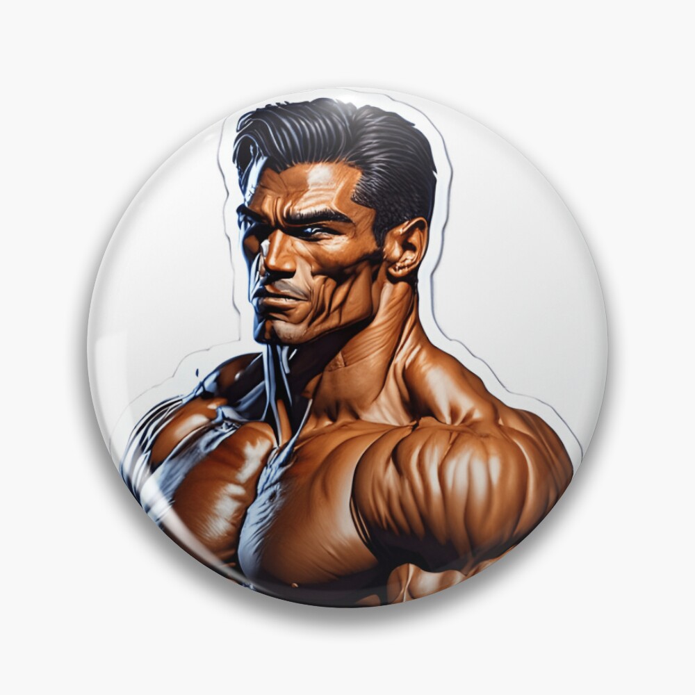 Giga Chad - Powerful and Confident Character Design Pin for Sale by  VisualVisionz | Redbubble