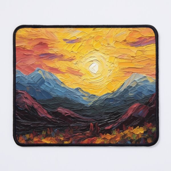 Item preview, Mountain artistic sense texture impasto brush strokes abstract decorative painting 02 designed and sold by UnaWu533.