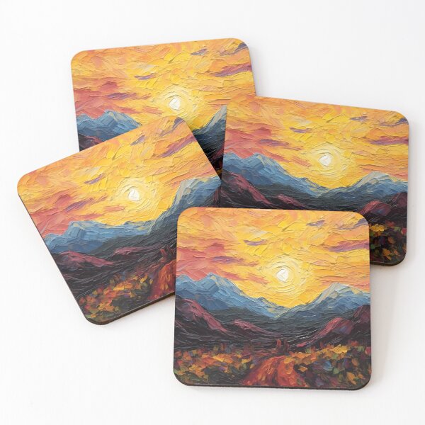 Item preview, Mountain artistic sense texture impasto brush strokes abstract decorative painting 02 designed and sold by UnaWu533.