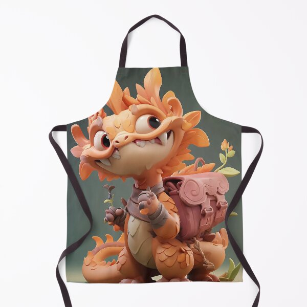 Item preview, AI Painting, A cute dragon boy is going to school with his backpack designed and sold by SceneryStudio.