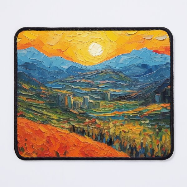Item preview, Mountain artistic sense texture impasto brush strokes abstract decorative painting 03 designed and sold by UnaWu533.