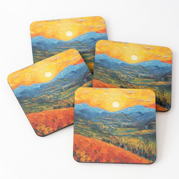 Item preview, Mountain artistic sense texture impasto brush strokes abstract decorative painting 03 designed and sold by UnaWu533.