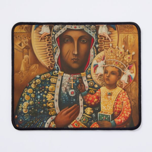 Item preview, Our Lady of Czestochowa, Queen of Poland, Holy Mary Mother of God, Queen of Heaven and Earth designed and sold by PhaedraArt.