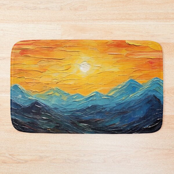 Item preview, Mountain artistic sense texture impasto brush strokes abstract decorative painting 04 designed and sold by UnaWu533.