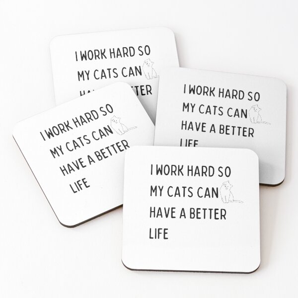 Item preview, Working Hard for My Feline Friends: Enhancing Their Lives ,cats lover , cute cat , designed and sold by Adilessayeh.