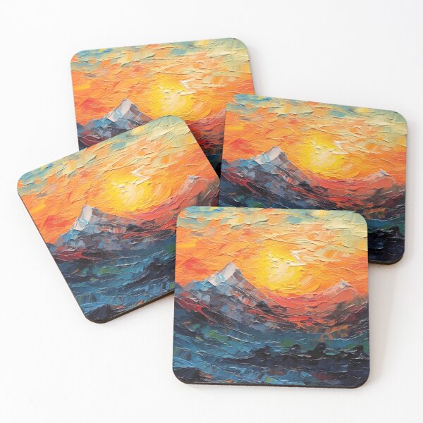 Item preview, Mountain artistic sense texture impasto brush strokes abstract decorative painting 05 designed and sold by UnaWu533.