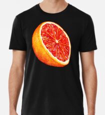Grapefruit Pattern - Black Men's Premium T-Shirt