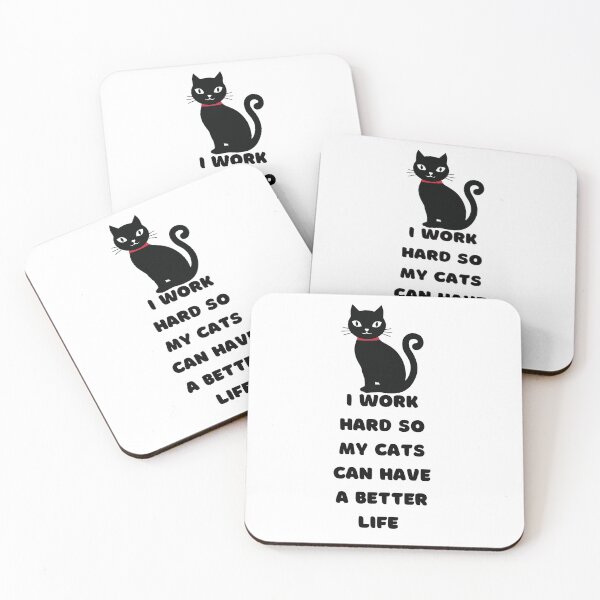 Item preview, Working Hard for My Feline Friends: Enhancing Their Lives ,cats lover , cute cat , designed and sold by Adilessayeh.