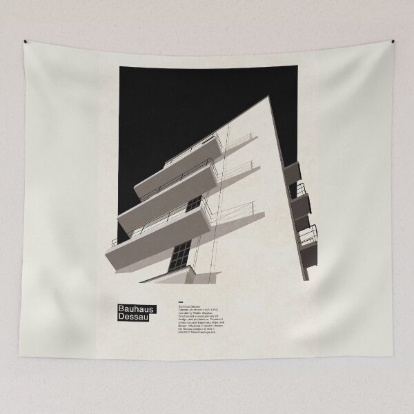 Item preview, Bauhaus Dessau Retro designed and sold by SurfolioPrints.