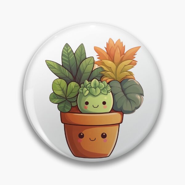Item preview, Cute Kawaii Plant Friends designed and sold by CozyKawaiiArt.