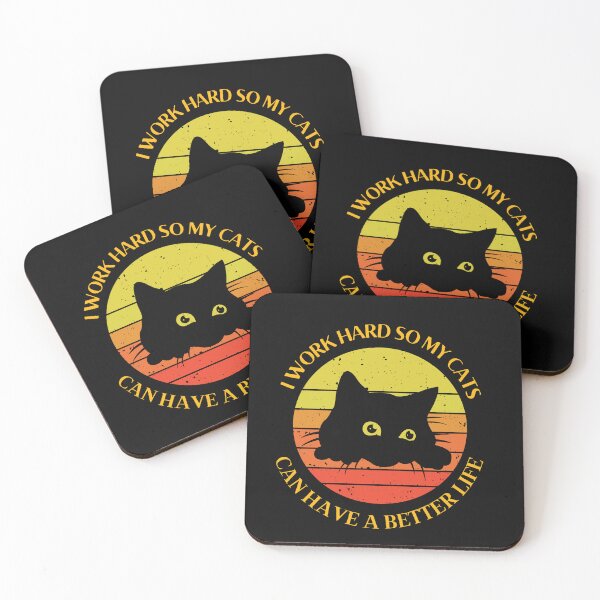 Item preview, Working Hard for My Feline Friends: Enhancing Their Lives ,cats lover , cute cat , designed and sold by Adilessayeh.