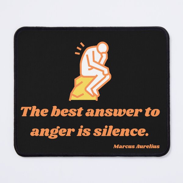Item preview, The best answer to anger is silence.  designed and sold by razaldo.