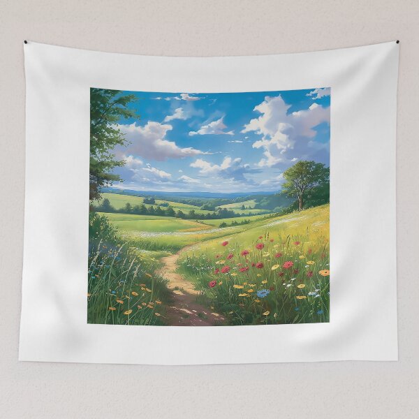 Item preview, Radiant Blossoms: Capturing the Beauty of Sunlit Fields designed and sold by TheMachineMind.