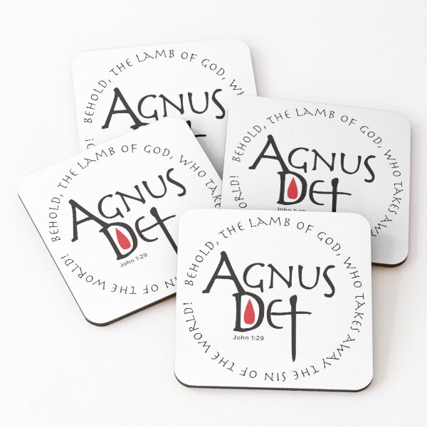 Item preview, Agnus Dei Lamb of God Biblical Quote designed and sold by PhaedraArt.