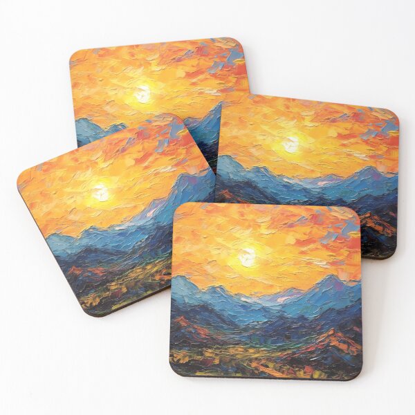 Item preview, Mountain artistic sense texture impasto brush strokes abstract decorative painting 06 designed and sold by UnaWu533.