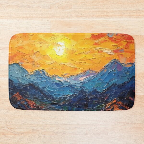 Item preview, Mountain artistic sense texture impasto brush strokes abstract decorative painting 06 designed and sold by UnaWu533.