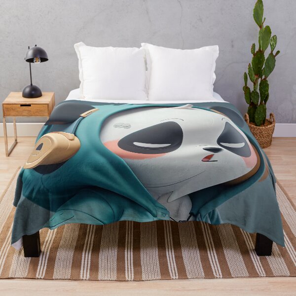 Item preview, AI Painting, A cool panda boy wearing headphones is enjoying music designed and sold by SceneryStudio.