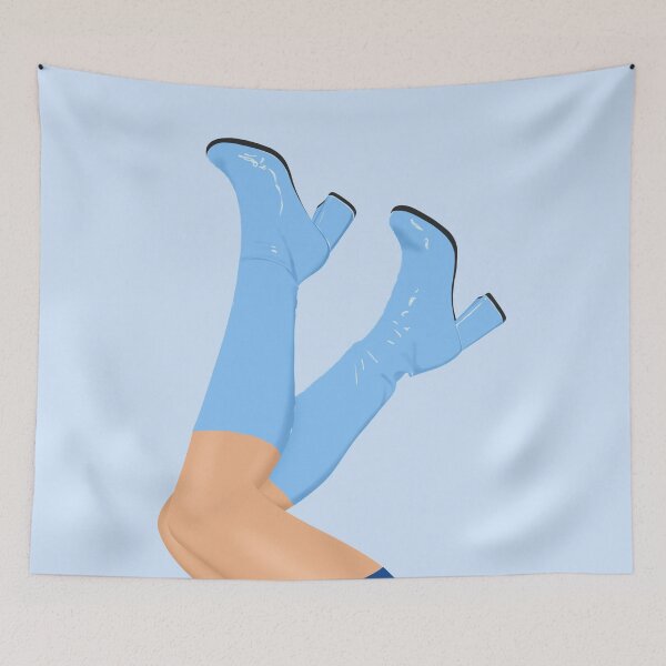 Item preview, Blue GoGo Boots designed and sold by AestheticAnnette.