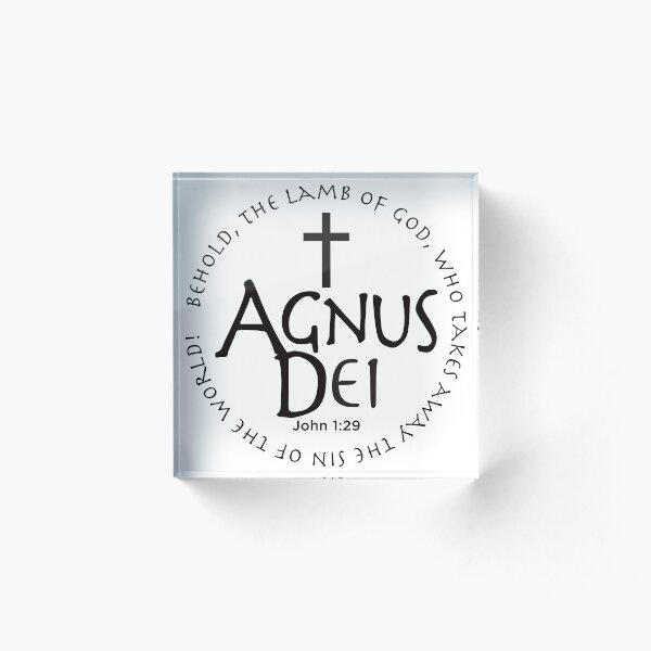 Item preview, Agnus Dei, Lamb of God, Bible Quote John 1:29 designed and sold by PhaedraArt.