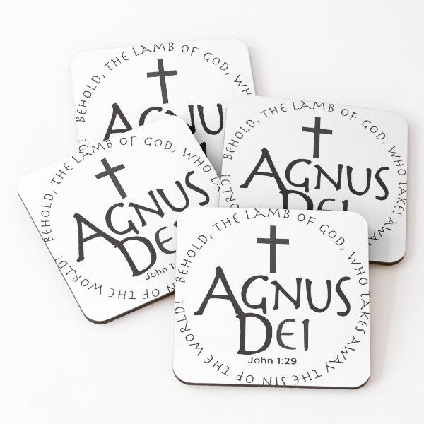 Item preview, Agnus Dei, Lamb of God, Bible Quote John 1:29 designed and sold by PhaedraArt.