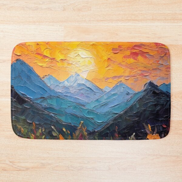 Item preview, Mountain artistic sense texture impasto brush strokes abstract decorative painting 09 designed and sold by UnaWu533.