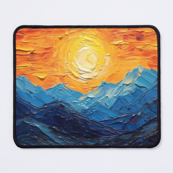 Item preview, Mountain artistic sense texture impasto brush strokes abstract decorative painting 10 designed and sold by UnaWu533.