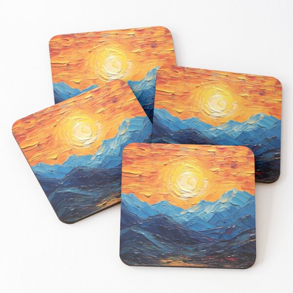 Item preview, Mountain artistic sense texture impasto brush strokes abstract decorative painting 10 designed and sold by UnaWu533.
