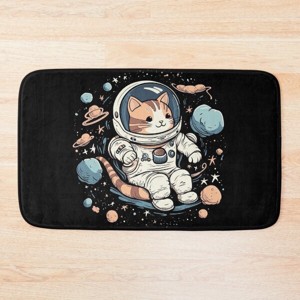 Item preview, Cute Astronaut Floating In Space designed and sold by purrestrial-co.