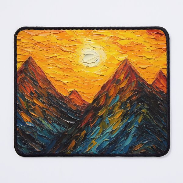 Item preview, Mountain artistic sense texture impasto brush strokes abstract decorative painting 11 designed and sold by UnaWu533.