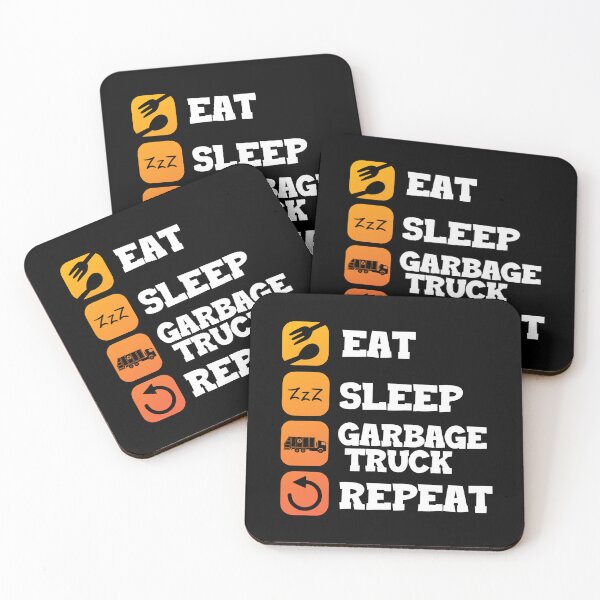 Item preview, Eat Sleep Repeat Garbage Truck Recycling Garbage  designed and sold by Pubi.