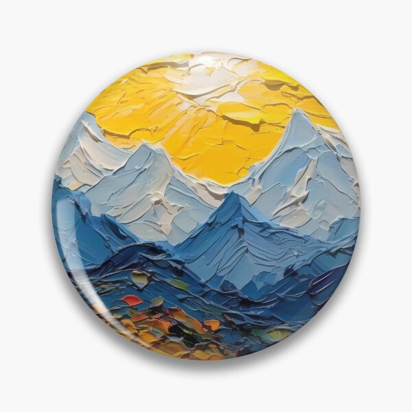 Item preview, Mountain artistic sense texture impasto brush strokes abstract decorative painting 12 designed and sold by UnaWu533.