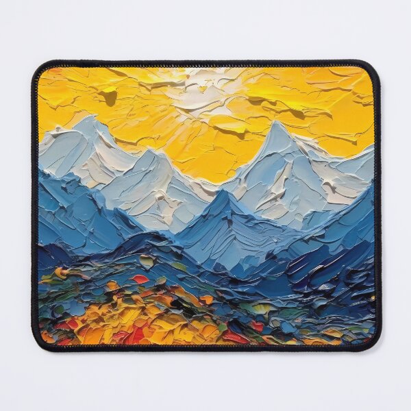Item preview, Mountain artistic sense texture impasto brush strokes abstract decorative painting 12 designed and sold by UnaWu533.