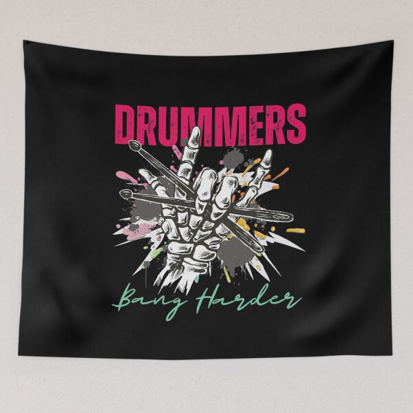 Item preview, Drummers Bang Harder designed and sold by justie1977.