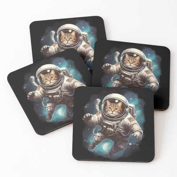 Item preview, Astronaut Cat In Outter Space designed and sold by purrestrial-co.