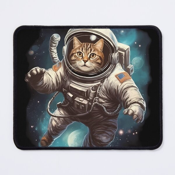 Item preview, Astronaut Cat In Outter Space designed and sold by purrestrial-co.