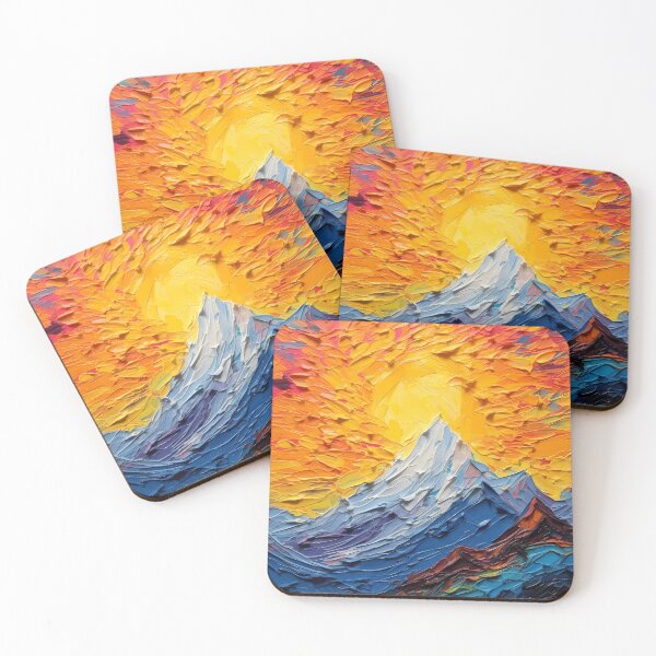 Item preview, Mountain artistic sense texture impasto brush strokes abstract decorative painting 14 designed and sold by UnaWu533.