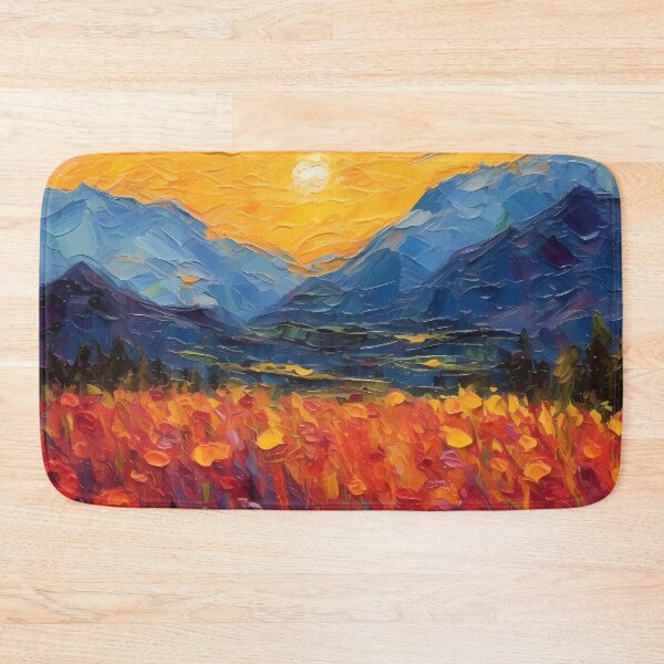 Item preview, Mountain artistic sense texture impasto brush strokes abstract decorative painting 15 designed and sold by UnaWu533.