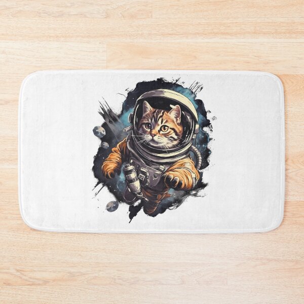 Item preview, Astronaut Kitten In Outter Space designed and sold by purrestrial-co.