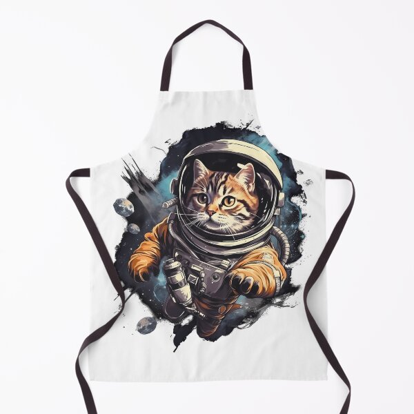 Item preview, Astronaut Kitten In Outter Space designed and sold by purrestrial-co.