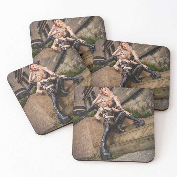 Item preview, girl girl photo pvc leggings designed and sold by Exylium.