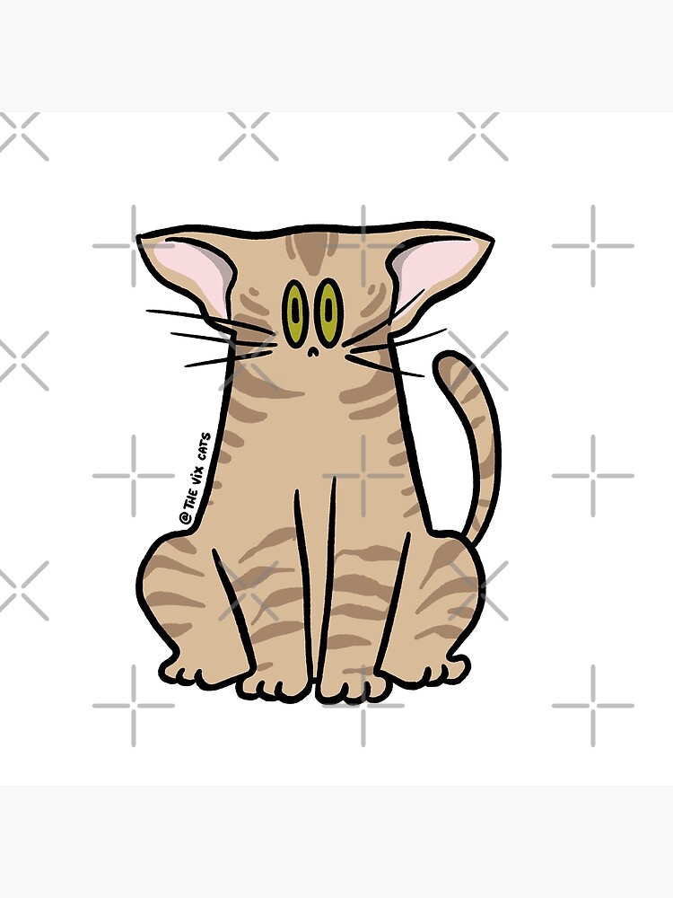 Disover Oriental Cartoon Cat Premium Matte Vertical Poster
