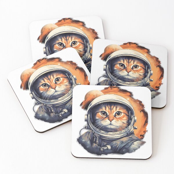 Item preview, Astronaut Space Cat designed and sold by purrestrial-co.